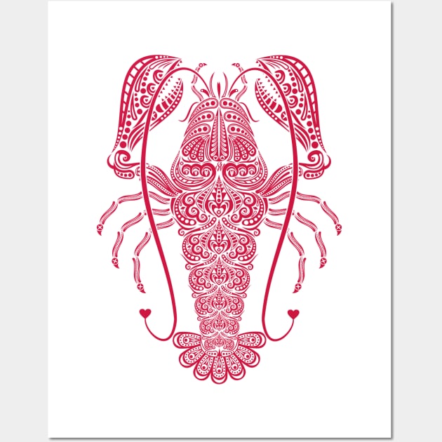 Lobster pattern Wall Art by Signumnobilis